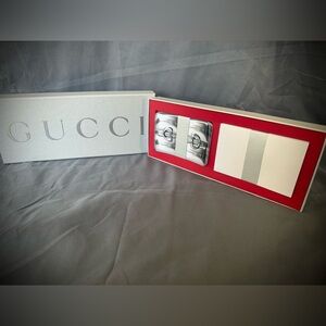 Gucci Silver and Red stationary Set